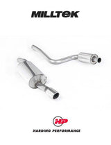 MILLTEK Cat-back – Ford Fiesta Mk6 ST150 - Resonated - Polished