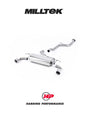 MILLTEK Cat-back – Ford Focus XR5 Turbo - Non-resonated (louder) - 100mm Jet Polished Trims
