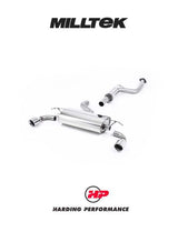 MILLTEK Cat-back – Ford Focus XR5 Turbo - Resonated (quieter) - 100mm Jet Polished Trims
