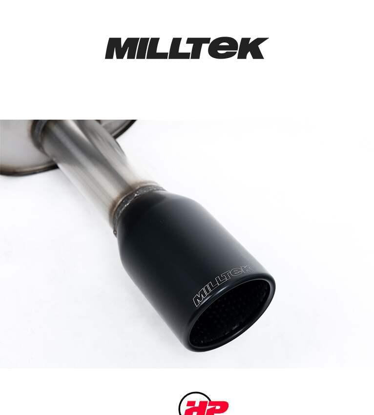 MILLTEK Full System Including Hi Flow Sports Cat Ford Fiesta Mk6 ST - Resonated