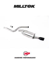 MILLTEK Cat Back Ford Fiesta Mk6 Zetec S 1.6 16V To Fit ST150 Rear Valance Insert - SSXFD066