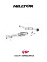 MILLTEK Catted Downpipe – Ford Focus Mk2 RS - Hi-flow Sports Catalyst