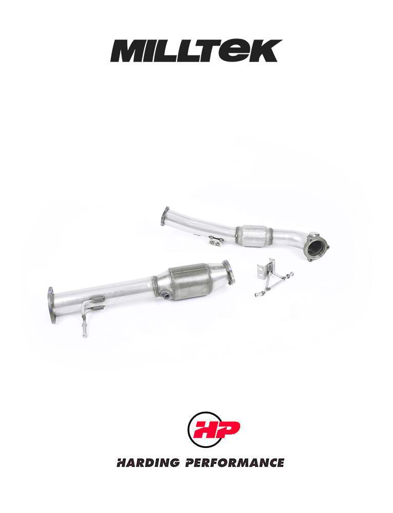 MILLTEK Catted Downpipe – Ford Focus Mk2 RS - Hi-flow Sports Catalyst