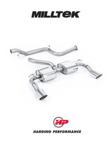 MILLTEK Cat-back – Ford Focus Mk2 RS - Resonated - GT-100 - Polished