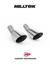 MILLTEK Cat-back – Ford Focus Mk2 RS - Resonated - GT-100 - Polished