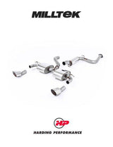 MILLTEK Cat-back – Ford Focus Mk2 RS - Resonated - GT-100 - Polished