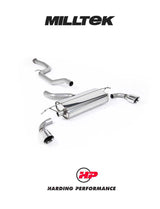 MILLTEK Cat-back – Ford Focus XR5 Turbo - 3 Inch 'Race' System - Polished GT-100 Trims