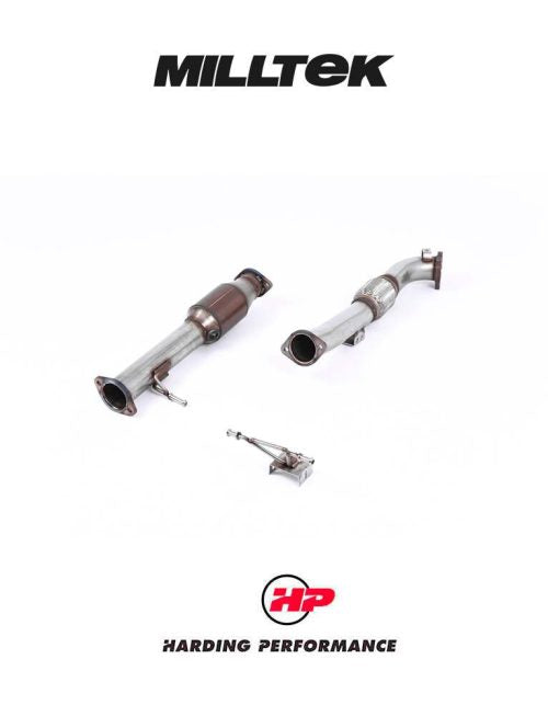 MILLTEK Catted Downpipe – Ford Focus Mk2 RS - EC-approved Catalyst