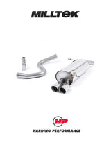 MILLTEK Front Pipe-back – Ford Fiesta Mk7 1.6 Duratec - OEM Downpipe and Catalyst