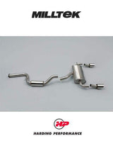 MILLTEK Cat-back – Ford Focus Mk2 RS - Resonated - DTM - Polished