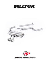 MILLTEK Cat-back – Ford Focus Mk3 ST - Non-resonated - Titanium