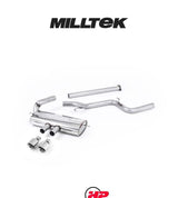 MILLTEK Cat-back – Ford Focus Mk3 ST - Resonated - Titanium