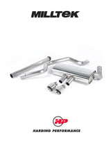 MILLTEK Cat-back – Ford Focus Mk3 ST - Resonated - Titanium