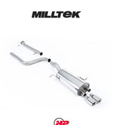 MILLTEK Cat-back – Ford Fiesta ST EcoBoost - Non-resonated - Standard - Polished
