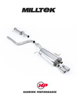 MILLTEK Cat-back – Ford Fiesta ST EcoBoost - Resonated - Standard - Polished
