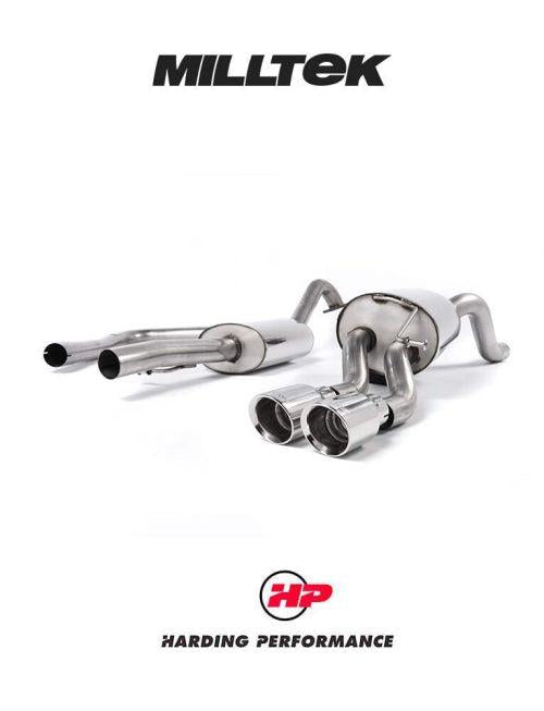 MILLTEK Cat-back – Ford Fiesta 1.0T EcoBoost - Resonated - Polished