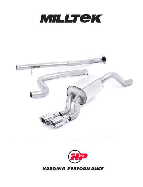 MILLTEK Cat-back – Ford Fiesta 1.0T EcoBoost - Non-resonated - Polished