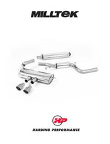 MILLTEK Cat-back – Ford Focus Mk3 ST - Resonated - Titanium