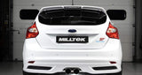 MILLTEK Semi-resonated Cat-back – Ford Focus Mk3 ST - Black Velvet