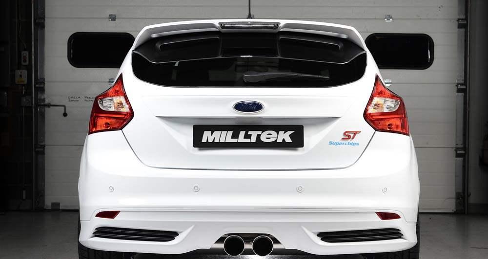 MILLTEK Semi-resonated Cat-back – Ford Focus Mk3 ST - Titanium