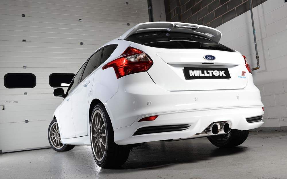 MILLTEK Semi-resonated Cat-back – Ford Focus Mk3 ST - Polished