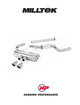 MILLTEK Semi-resonated Cat-back – Ford Focus Mk3 ST - Titanium