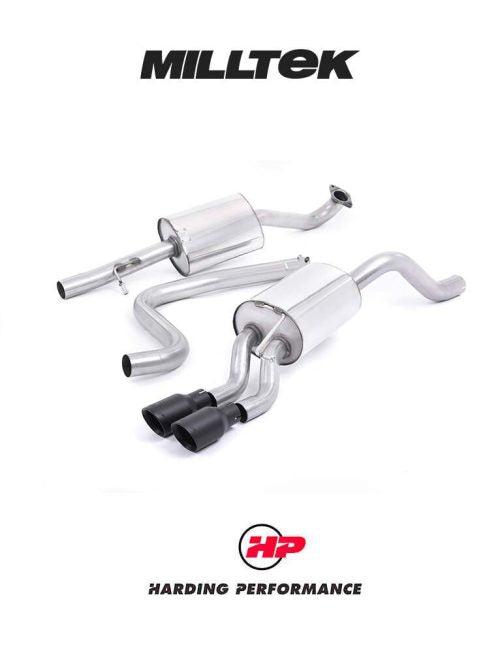 MILLTEK Cat-back – Ford Fiesta 1.0T EcoBoost - Resonated - Cerakote Black