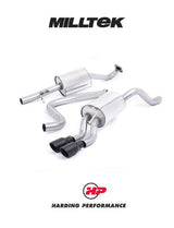 MILLTEK Cat-back – Ford Fiesta 1.0T EcoBoost - Resonated - Cerakote Black