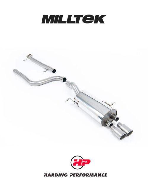 MILLTEK Cat-back – Ford Fiesta ST EcoBoost - Non-resonated - Standard - Titanium