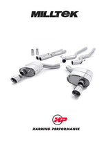 MILLTEK Cat-back – Ford Mustang V8 GT - Non-resonated - Dual GT-100 / Standard Configuration - Polished