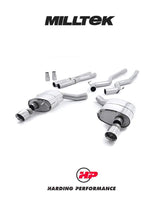 MILLTEK Cat-back – Ford Mustang V8 GT - Non-resonated - Dual GT-100 / Standard Configuration - Titanium