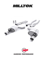 MILLTEK Cat-back – Ford Mustang V8 GT - Non-resonated - Dual GT-100 / Standard Configuration - Burnt Titanium