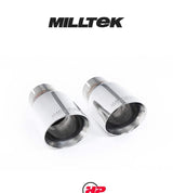 MILLTEK Cat-back – Ford Mustang V8 GT - Resonated - Quad GT-90 / Roush Rear Valance - Titanium