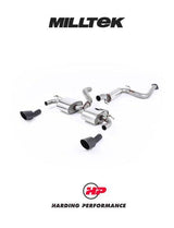 MILLTEK Cat-back – Ford Focus Mk2 RS - Resonated - GT-100 - Cerakote Black