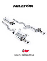MILLTEK Cat-back – Ford Mustang EcoBoost Fastback - Resonated - Polished