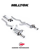 MILLTEK Cat-back – Ford Mustang EcoBoost Fastback - Resonated - Burnt Titanium