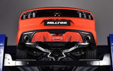 MILLTEK Cat-back – Ford Mustang EcoBoost Fastback - Resonated - Burnt Titanium
