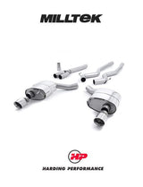 MILLTEK Cat Back Ford Mustang 2.3 EcoBoost Dual Outlet With GT-100 Trims - Polished