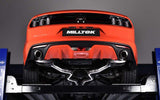 MILLTEK Cat Back Ford Mustang 2.3 EcoBoost Dual Outlet With GT-100 Trims - Polished