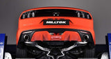 MILLTEK Cat Back Ford Mustang 2.3 EcoBoost Dual Outlet With GT-100 Trims - Cerakote black