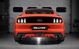 MILLTEK Cat Back Ford Mustang 2.3 EcoBoost Dual Outlet With GT-100 Trims - Polished