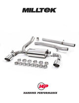 MILLTEK Cat-back – Ford Focus Mk3 RS - Non-resonated - Polished