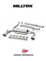 MILLTEK Cat-back – Ford Focus Mk3 RS - Resonated - Titanium