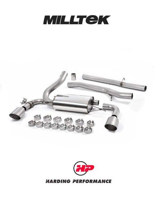 MILLTEK Cat-back – Ford Focus Mk3 RS - Non-resonated - Titanium