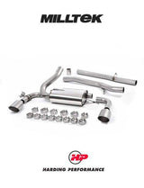 MILLTEK Cat-back – Ford Focus Mk3 RS - Non-resonated - Titanium