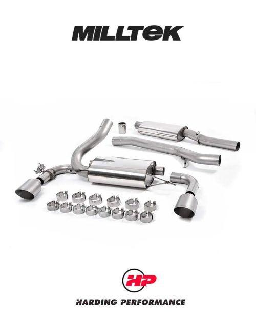 MILLTEK Cat-back – Ford Focus Mk3 RS - Resonated - Titanium