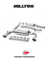 MILLTEK Cat-back – Ford Focus Mk3 RS - Resonated - Polished