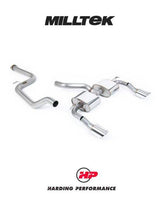 MILLTEK Cat-back – Ford Focus Mk2 RS - Non-resonated - DTM - Polished