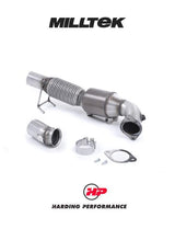 MILLTEK Downpipe – Ford Focus RS MK3 - 200 Cell High Flow Cat - OE Cat Back