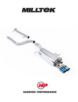 MILLTEK Cat-back – Ford Fiesta ST EcoBoost - Non-resonated - Standard - Burnt Titanium
